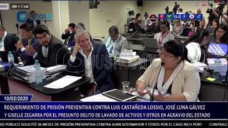 Luis Castañeda Lossio y su actitud durante la audiencia  de prisión preventiva en su contra