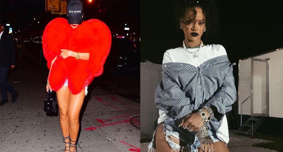 Rihanna conquista a Nueva York con este llamativo traje. (Foto: Instagram)
