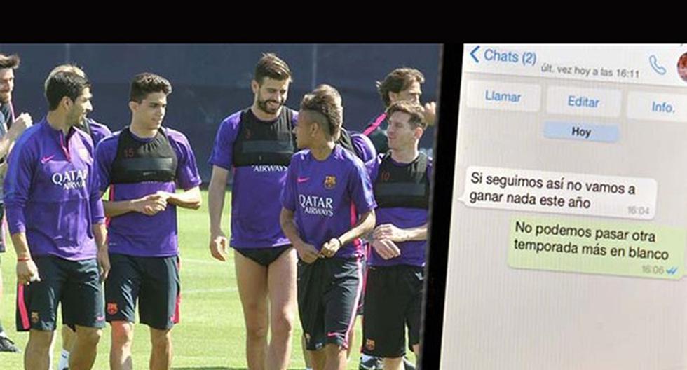 Jugadores del Barcelona solucionaron sus problemas a través de WhatsApp. (Foto: Sport)