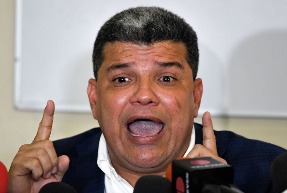 Luis Parra, nuevo presidente de la Asamblea nacional de Venezuela. (AFP / Yuri CORTEZ).