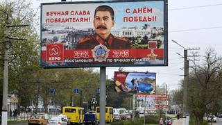 Rusia: Colocan carteles con imagen de Josef Stalin en Crimea