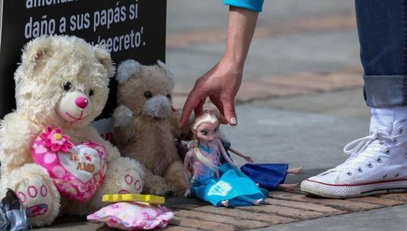 Protesta con juguetes en contra del abuso sexual a menores de edad. (FOTO: César Melgarejo / EL TIEMPO).