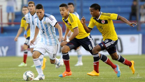 Argentina igualó 1-1 con Colombia en el Sudamericano Sub 20