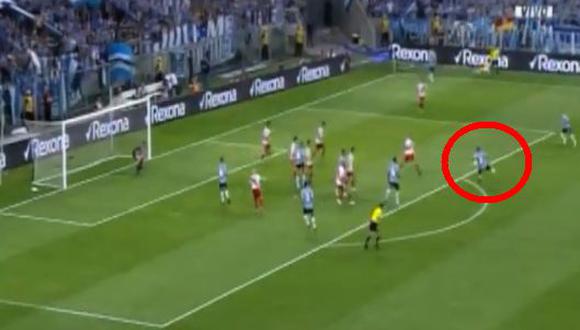 River Plate vs. Gremio: brasileños ganan 1-0 con golazo de Leonardo Gomes por Libertadores | VIDEO. (Foto: Captura de pantalla)