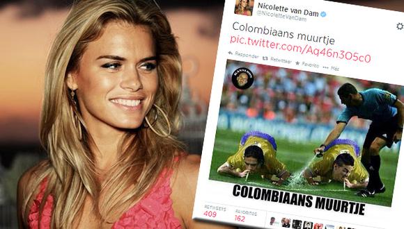 Holandesa Nicolette van Dam indignó a Colombia con este meme