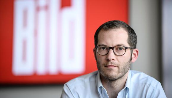 El destituido director del tabloide Bild Julian Reichelt. (EFE / EPA / CLEMENS BILAN).