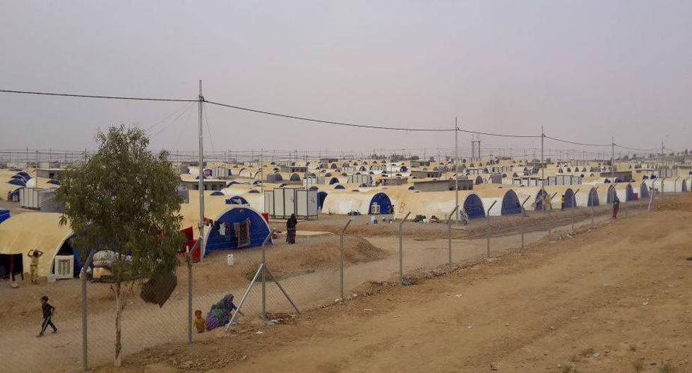 Campamento de desplazados en Irak. (Foto: EFE)