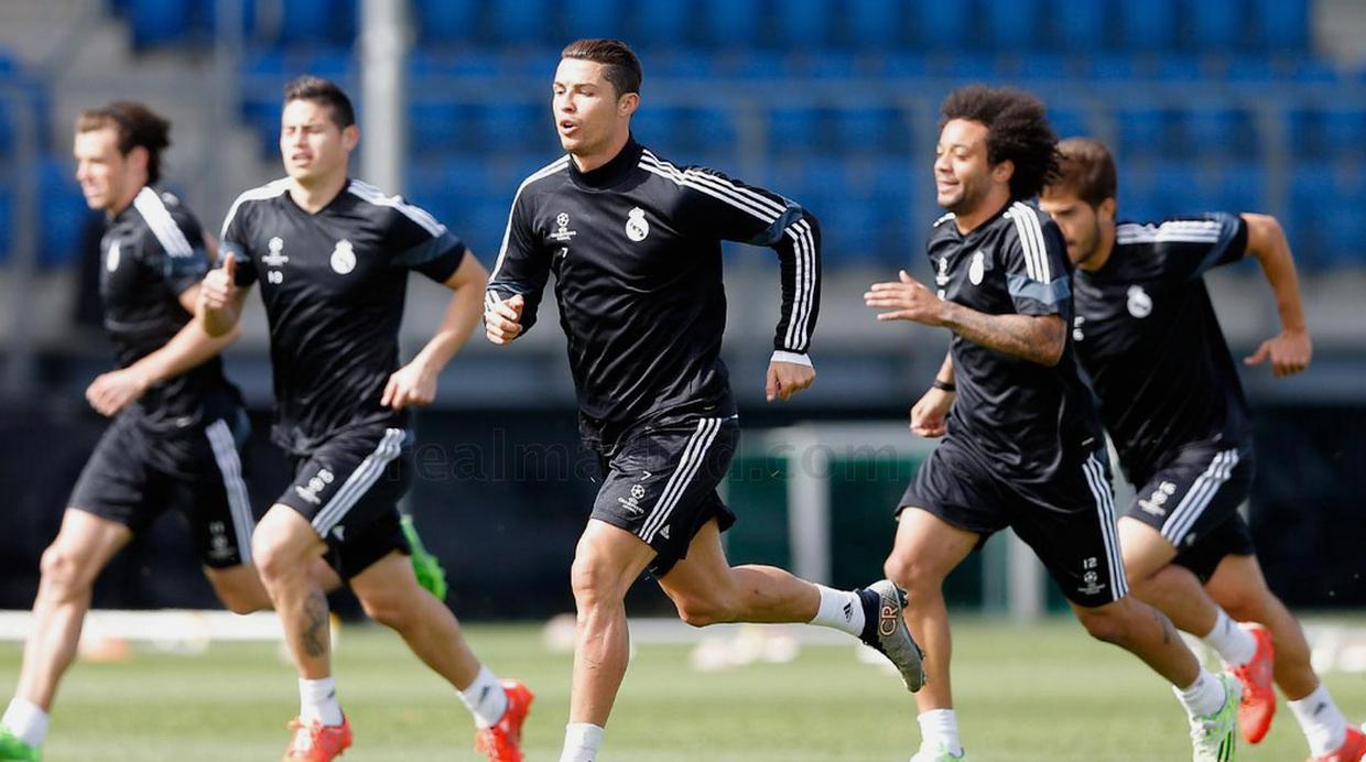 Real Madrid entrenó entre risas antes de la Champions League - 1