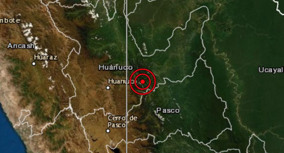 De acuerdo con el IGP, el epicentro de este movimiento telúrico se ubicó a 8 km al noreste de Aucayacu. (Referencial / IGP)