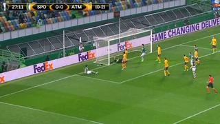 Atlético de Madrid vs. Sporting Lisboa: el gol deMontero tras fallo de Oblak