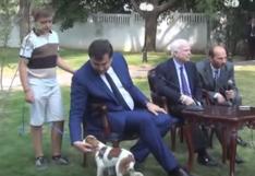 Gobernador de Odesa no escucha a John McCain por jugar con perro