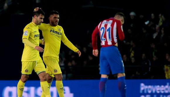 Atlético de Madrid cayó goleado 3-0 ante Villarreal en la Liga
