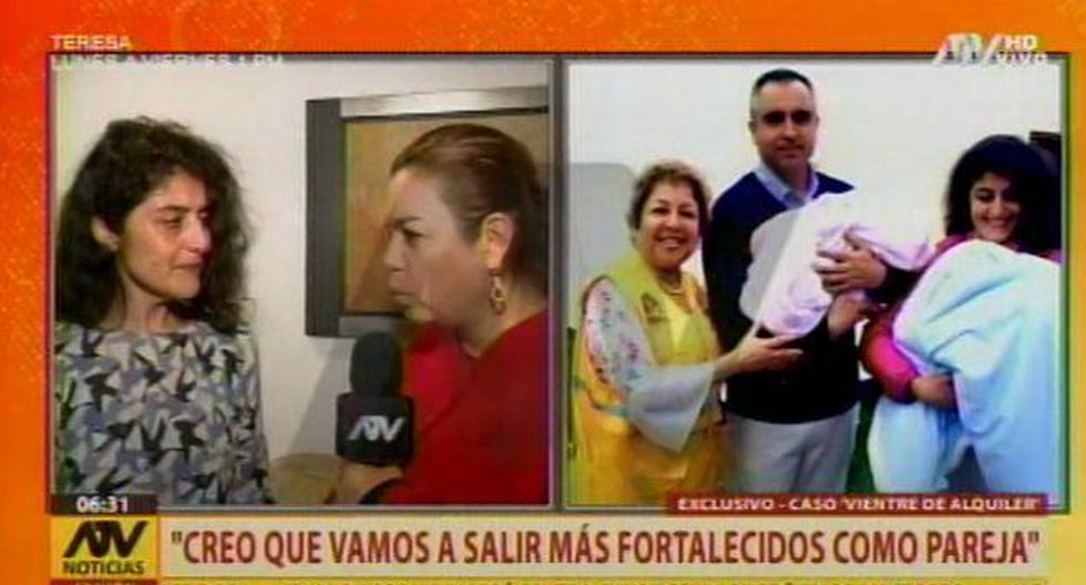 Esposos chilenos hablaron para un medio televisivo. (Foto: Captura/ATV Noticias)