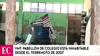 Villa María del Triunfo: pabellón de colegio está inhabilitado desde el 2007 | VIDEO