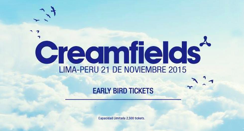Ya salen a la venta los Early Bird Tickets para el Creamfields Perú 2015.(Foto:Difusión)