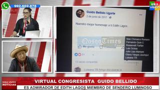 Así Guido Bellido defendió una publicación que hizo en el 2017 a favor de la terrorista Edith Lagos | VIDEO