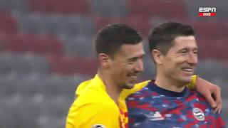 Lenglet apareció muy feliz junto a Lewandowski pese a eliminación del Barcelona | VIDEO
