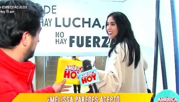 Melissa Paredes pone su condición para ir a 'América Hoy' tras polémica salida. (Foto: Captura de video)