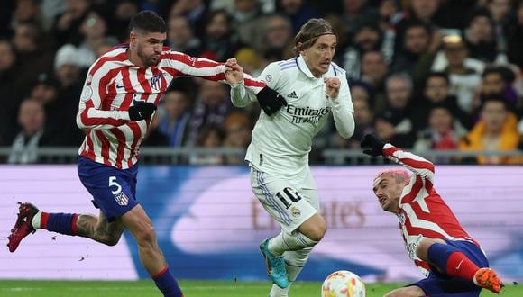 Real Madrid y Atlético de Madrid se verán las caras por LaLiga Santander de España. Foto: AFP