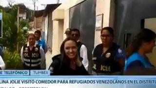 Angelina Jolie pasó por comedor para inmigrantes venezolanos en Tumbes
