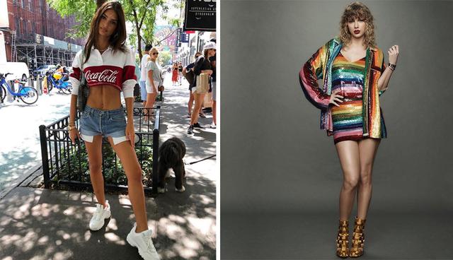 Emily Ratajkowski y Taylor Swift son buenos ejemplos para vestir con estilo. Anímate a seguirlas en sus cuentas de Instagram. (Foto: Instagram)