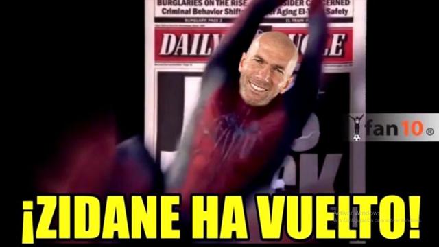 Zinedine Zidane fue anunciado como nuevo entrenador del Real Madrid y los memes en Facebook no pudieron faltar. Acá te dejamos las mejores imágenes del retorno del técnico francés (Foto: Facebook)
