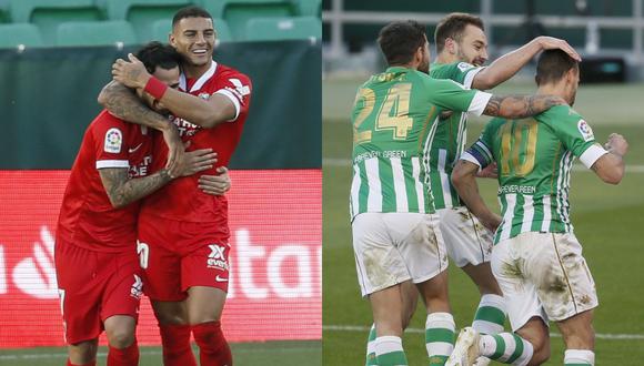 Suso y Sergio canales anotaron en el empate entre Sevilla y Real Betis | Fotos: EFE