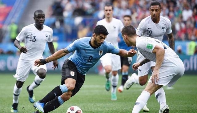 Uruguay perdió 2-0 ante Francia en los cuartos de final del Mundial Rusia 2018. (AFP)