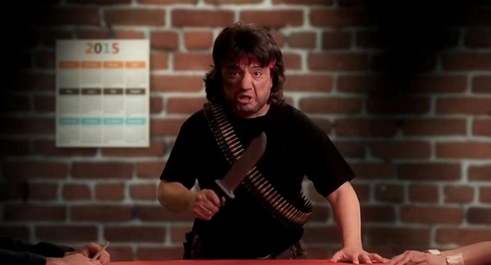 Jorge Benavides como Rambo. (Foto: Captura Video)