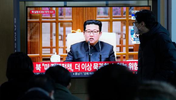 Kim presidió un encuentro del Partido de los Trabajadores en el que se ordenó reanudar el programas nuclear y de misiles de largo alcance de Pyongyang. (Foto: Ahn Young-joon / AP)