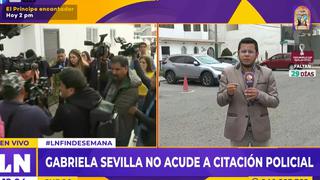 Gabriela Sevilla: Reportan que mujer presuntamente embarazada no fue a brindar su manifestación policial