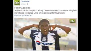 Farfán: diario "Olé" lo homenajeó por cumpleaños con este video