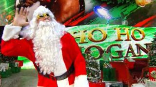 WWE: Hulk Hogan reapareció en Raw vestido de Santa Claus