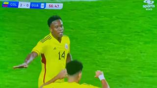 Gol de Sinisterra: ingresó y poco después marcó el 2-0 de Colombia vs. Guatemala | VIDEO