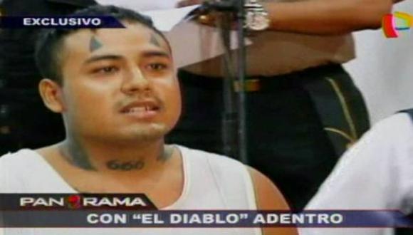 Diego Ruiz fue capturado el lunes pasado por el asesinato de un joven en Villa Mar&iacute;a del Triunfo. (Captura de Panamericana TV)