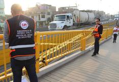 Municipalidad de SJM inspeccionó puente donde pareja sufrió accidente | FOTOS