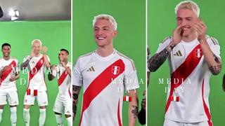Oliver Sonne se luce con pasos de baile en sesión de fotos de la selección peruana