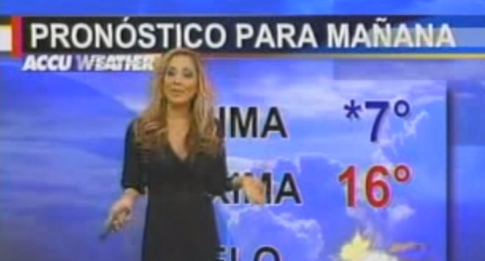 YouTube nos trae un curioso video en el que podremos apreciar como esta hermosa chica del clima mexicana llegó en aparente estado de ebriedad en un programa en vivo. (Foto: captura)