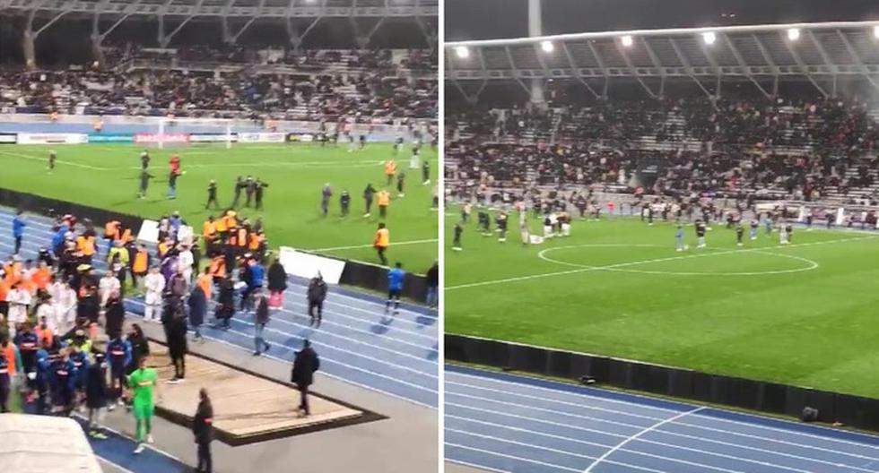 Lyon vs Paris FC aujourd’hui |  Les supporters de l’Olympique Lyonnais prennent d’assaut le terrain de la Coupe de France après la mi-temps |  Stade Charléty |  VIDÉOS |  NCZD |  SPORT-TOTAL