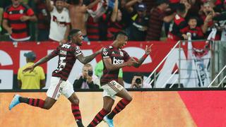 Flamengo venció 2-0 a Inter de Porto Alegre por la ida de los cuartos de final de la Copa Libertadores