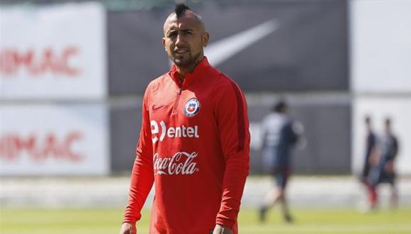 Chile: Vidal no entrenó con normalidad por dolencias físicas