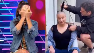 Rebeca Escribens y su emotiva reacción al ver Natalia Salas y su esposo Sergio con el cabello rapado