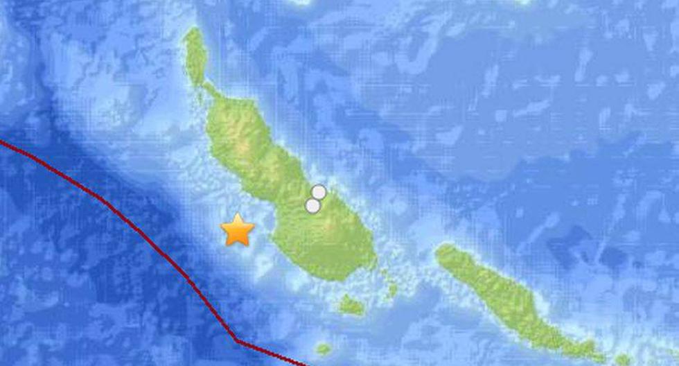 El epicentro del terremoto se ubicó a una profundidad de 33 kilómetros. (Imagen: USGS)