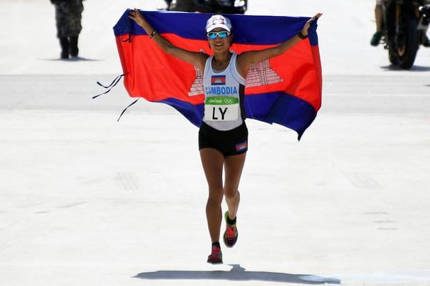 Nary Ly became Cambodia's first Olympian.  (Photo: AFP)