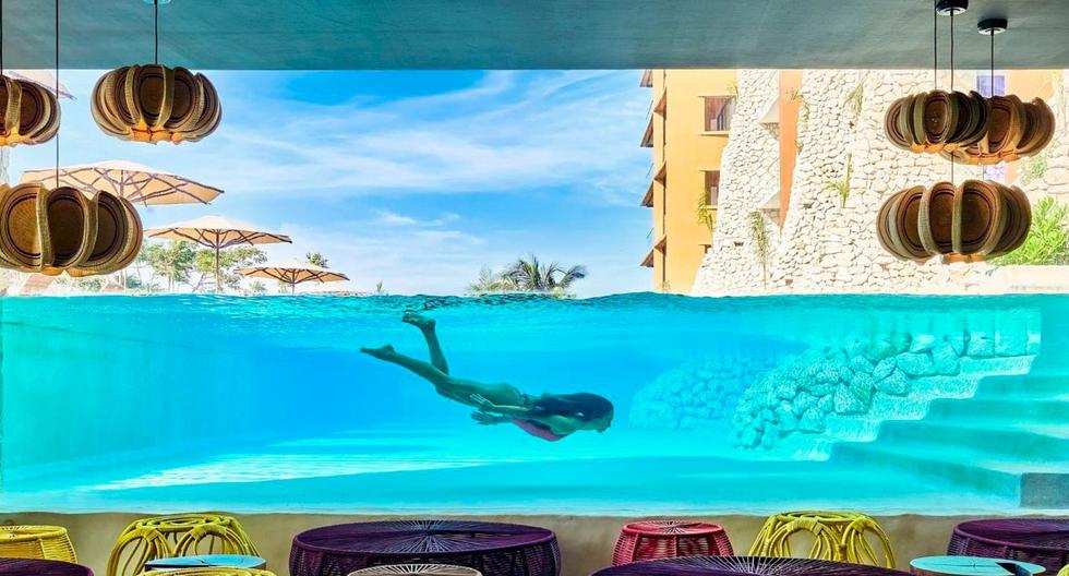 Un diferencial de los hoteles Xcaret son sus increíbles piscinas transparentes e infinitas, ubicadas tanto en la zona central con conexión a restaurantes y bares como también en los rooftops de cada edificio. (Foto: Difusión)