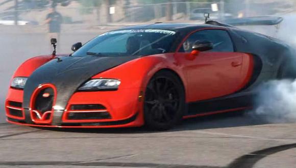 Luego de la modificación, el Bugatti Veyron ahora podrá realizar derrapes similares a los de un auto de drift. (Foto: YouTube).