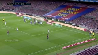Barcelona vs. Espanyol: Messi casi sorprende al portero con un gol olímpico | VIDEO