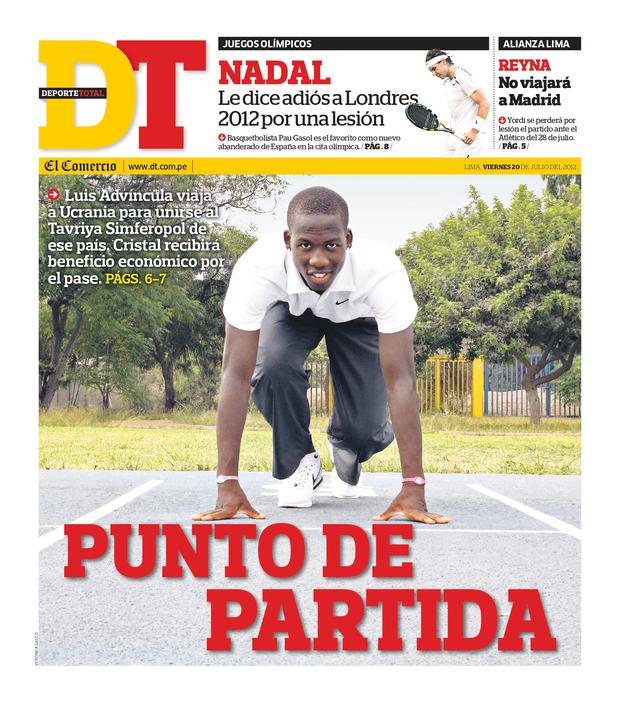 This is how Deporte Total reported on the transfer of Luis Advíncula to Ukraine.  (Photo: GEC Archive).