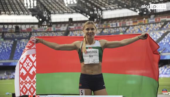 Krystina Timanovskaya, atleta bielorrusa. (Fuente: You Tube)