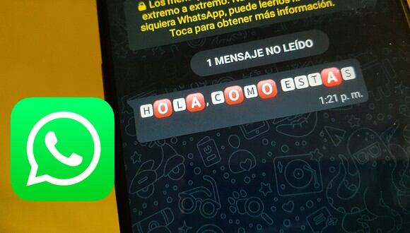 Así lucirán tus conversaciones de WhatsApp con este truco para cambiar el color de las letras. (Foto: MAG)